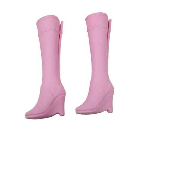 Barbie Color Reveal Advent Calendar Light Pink Knee High Heeled Boots - Picture 2 of 8